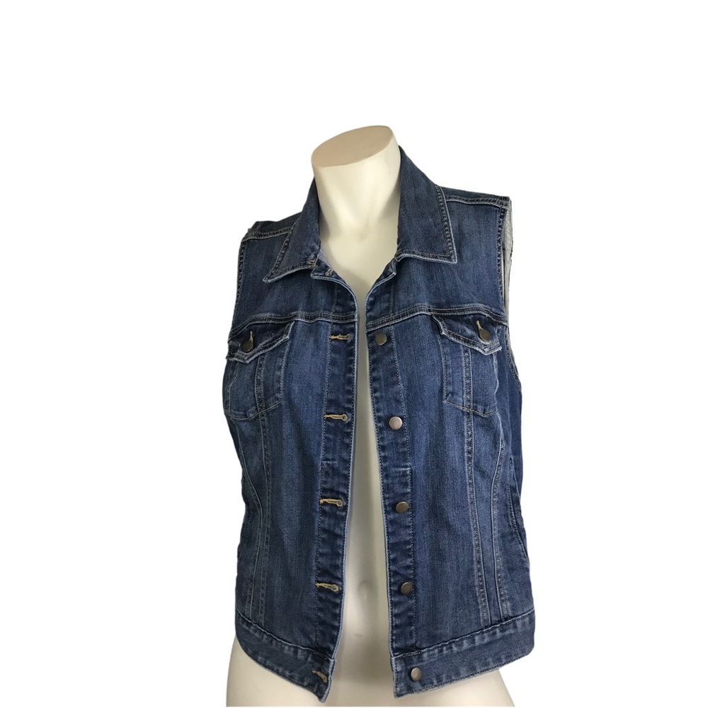 Boston Proper Denim Dark Wash Jacket L